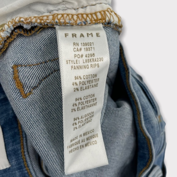 FRAME Le High Skinny Fanning Rips Jeans - Picture 8 of 8